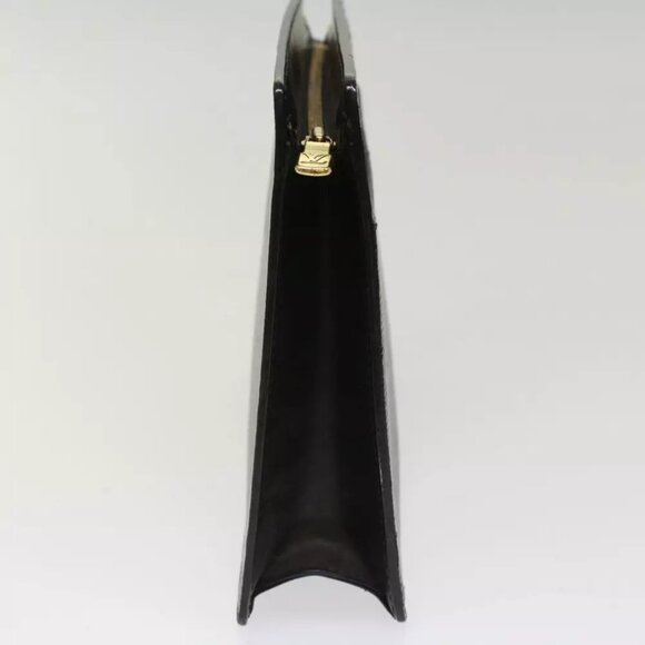 LOUIS VUITTON Epi Pochette Homme Clutch Bag Black M52522 LV Auth th3860 - Picture 4 of 12